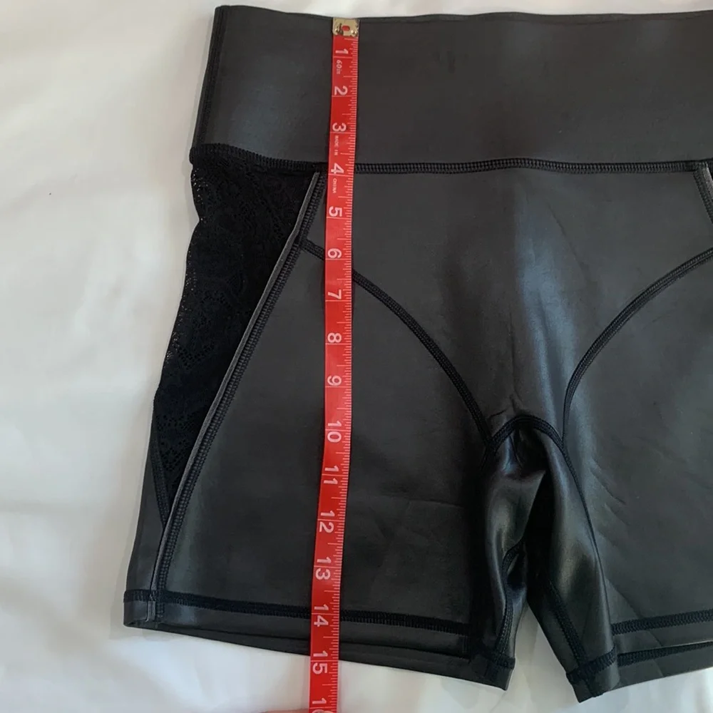 NWT Kiki De Montparnasse Athleisure Lace Inset‎ Biker Shorts
